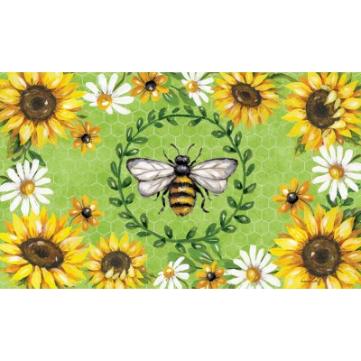 Bumblebees & Sunflowers-Fine Art Flag-by Studio Ramona