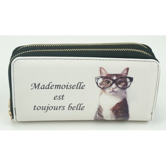Wallet  Mademoiselle Est Toujours Belle   / 19x4,5x10cm