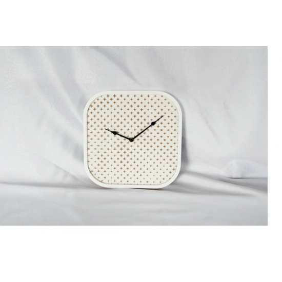   Horloge de Bois de Style Scandinave Carré  27x3.5x27cm  