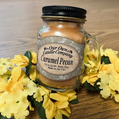 Caramel Pecan- Mini Mason Jar Candle