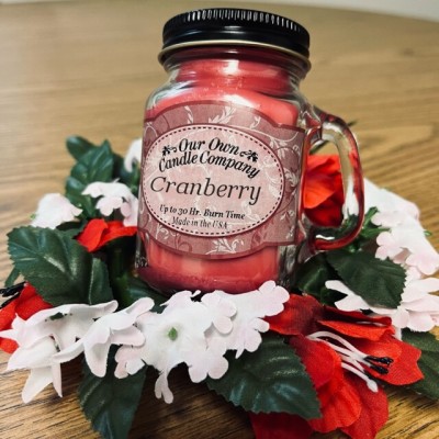 Cranberry Mini Mason Jar Candle