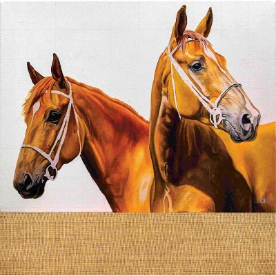 2 Horses Pillow