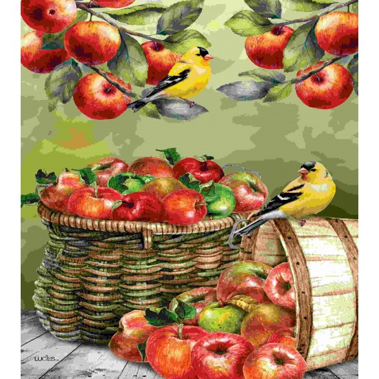 Apple Harvest - Swedish Dishcloth