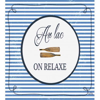 Au lac on relaxe- Swedish Dishcloth